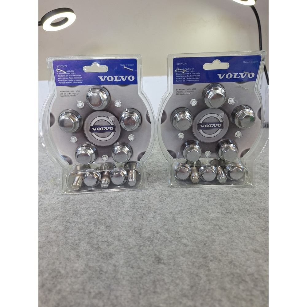 Genuine Volvo XC90 XC60 S80 S60 V70 Wheel Bolt Kit - Chrome (Set Of 10) 31439230